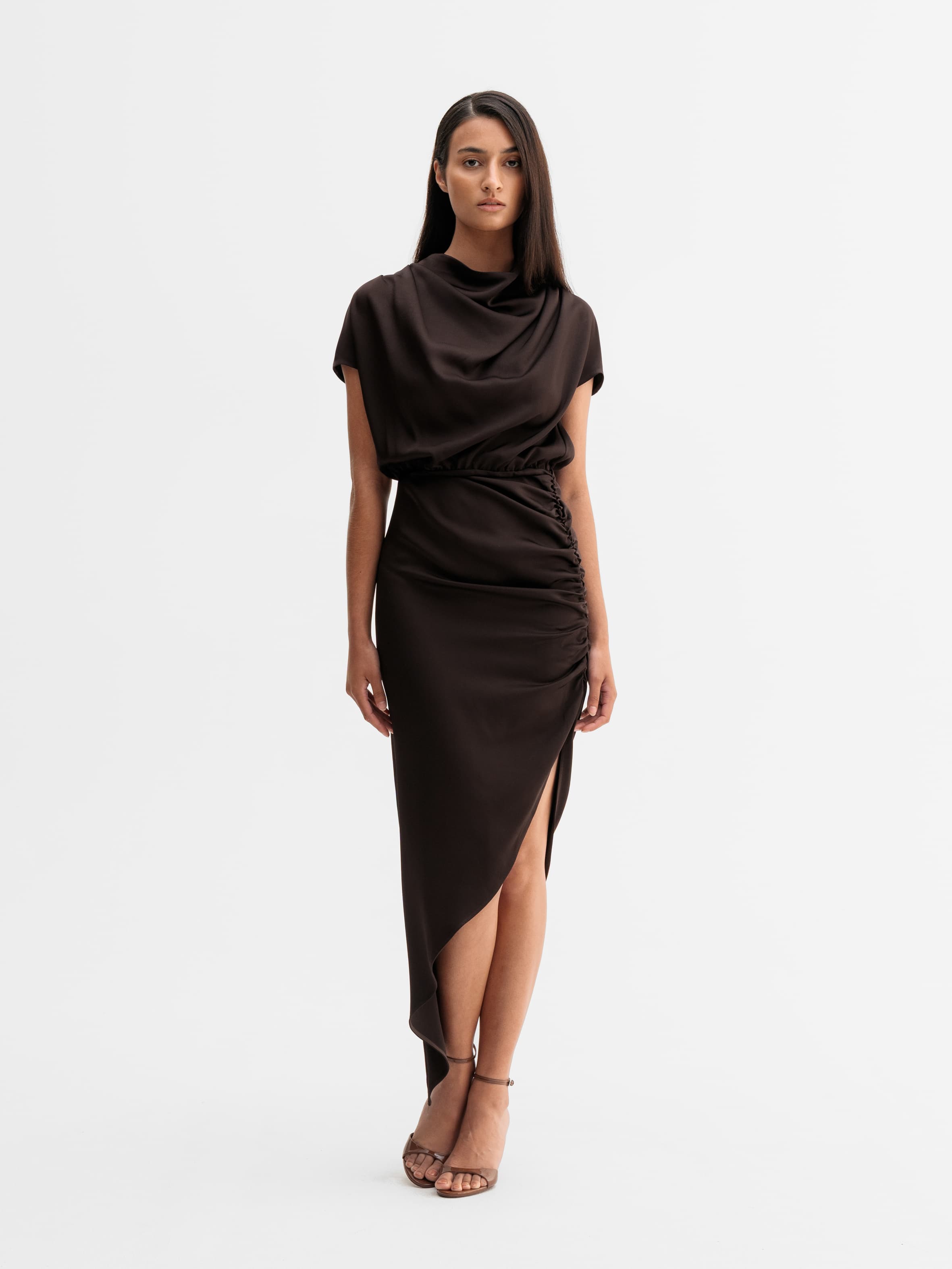 Minou dress dark brown