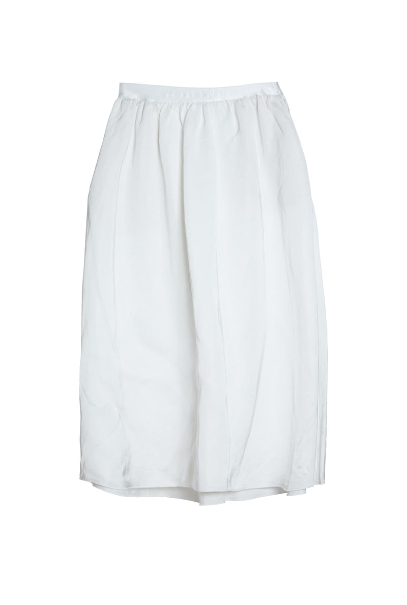 Misaki linen skirt optic white