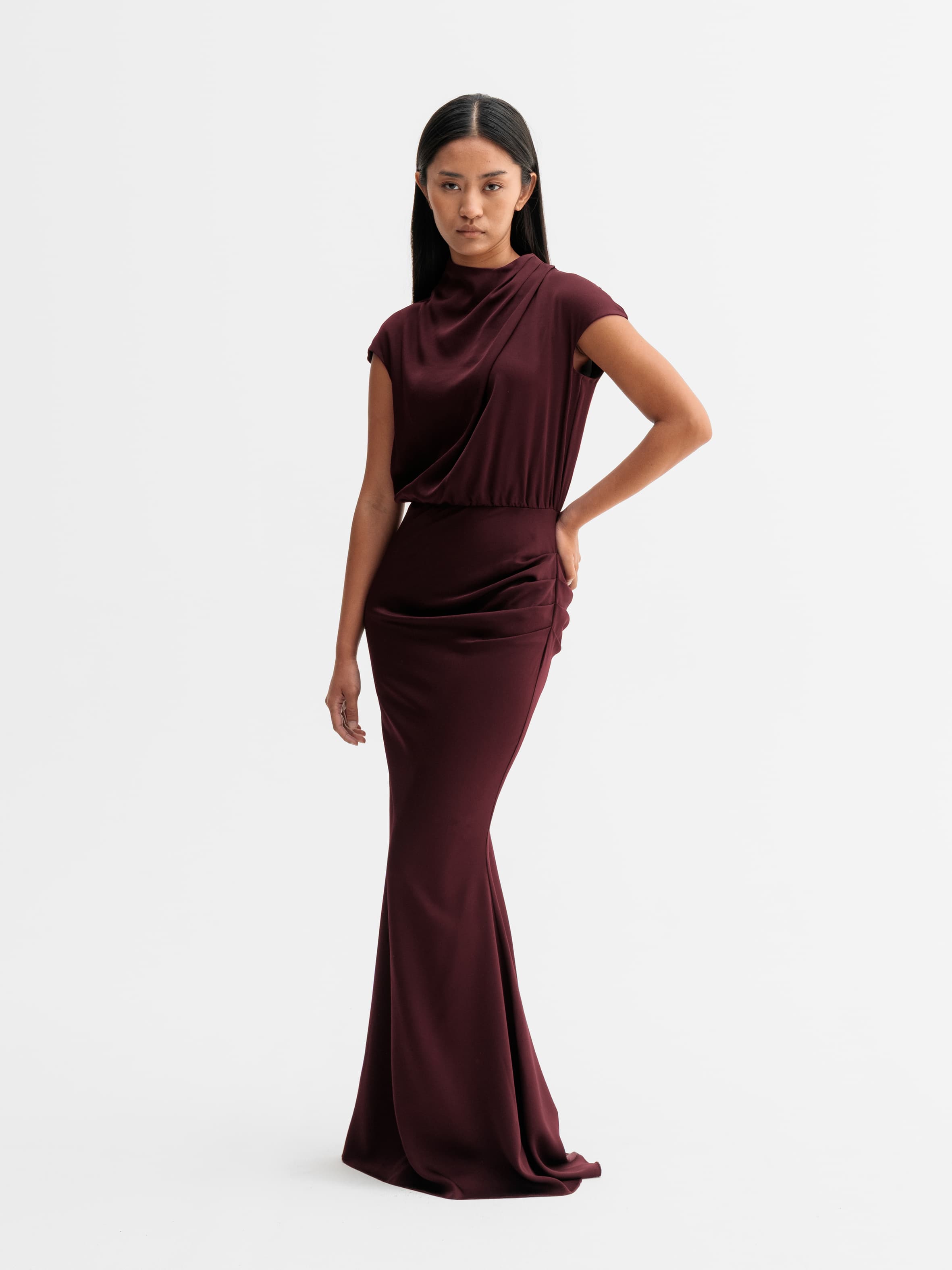 Myra dress burgundy