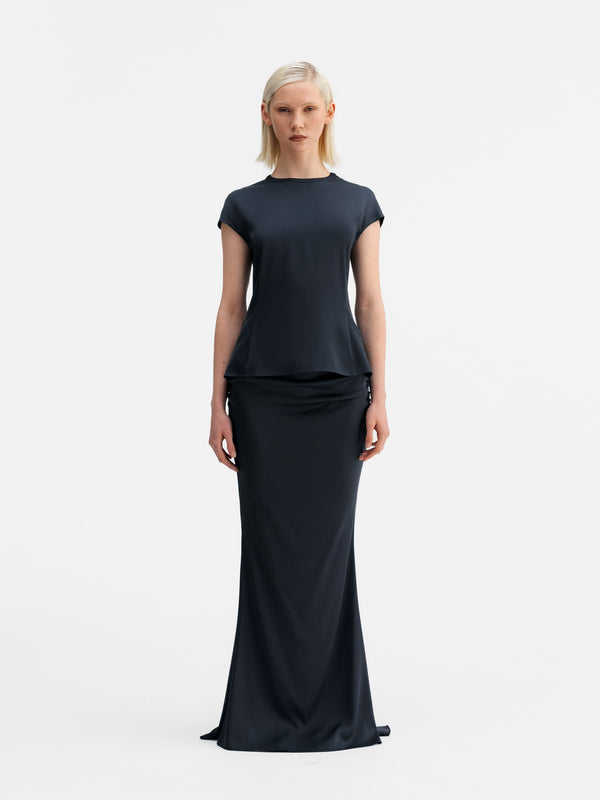 Myra skirt blue grey