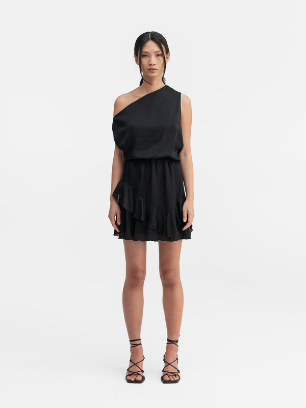 Nelly silk dress black