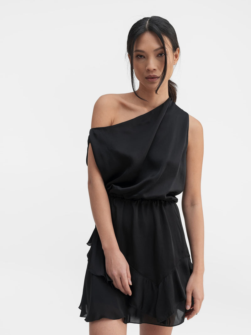 Nelly silk dress black