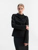 Nika satin blouse black