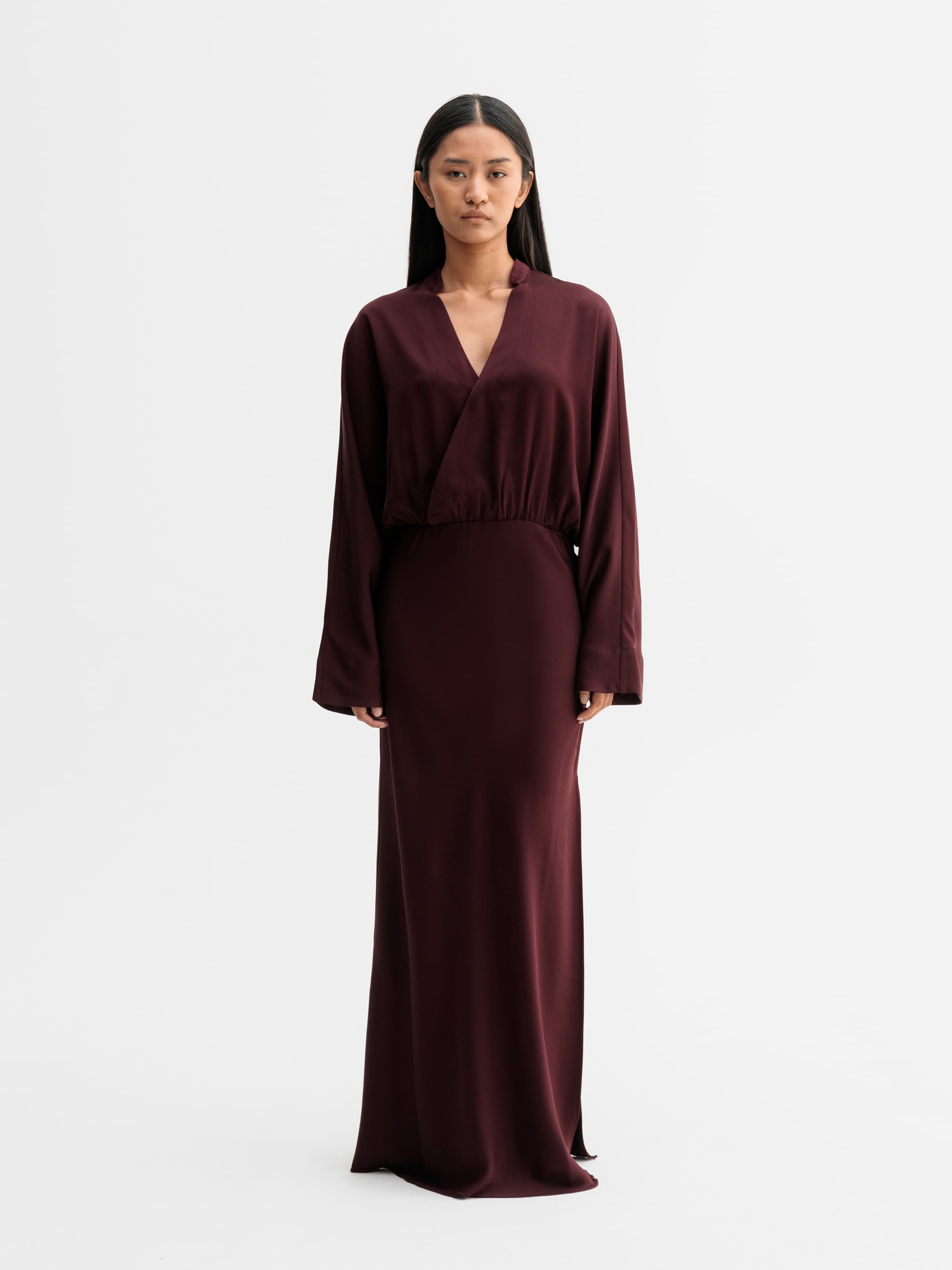 Niva dress burgundy