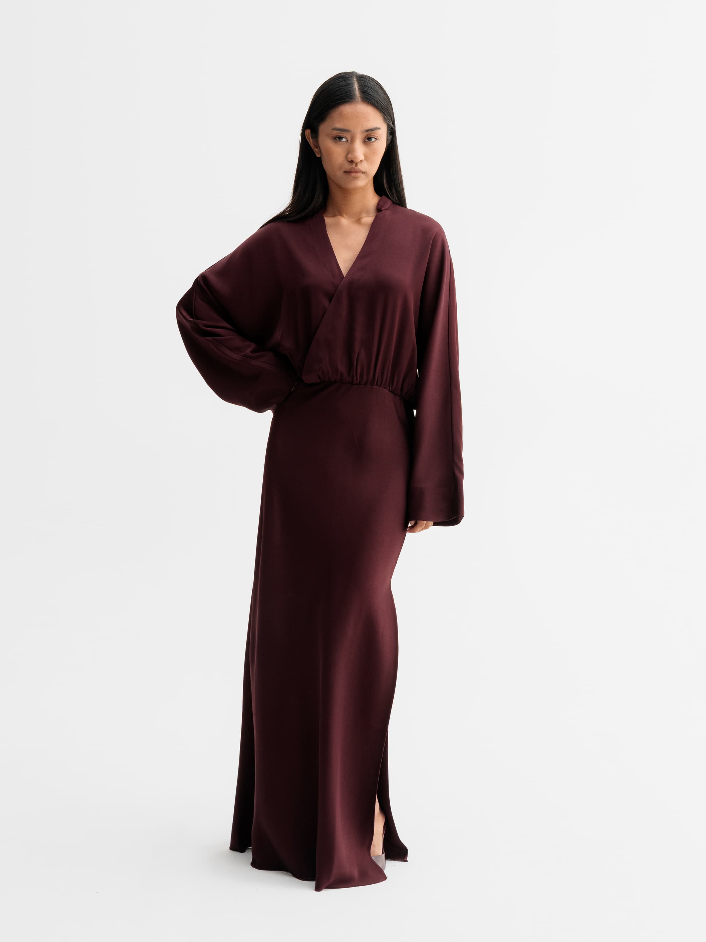 Niva dress burgundy
