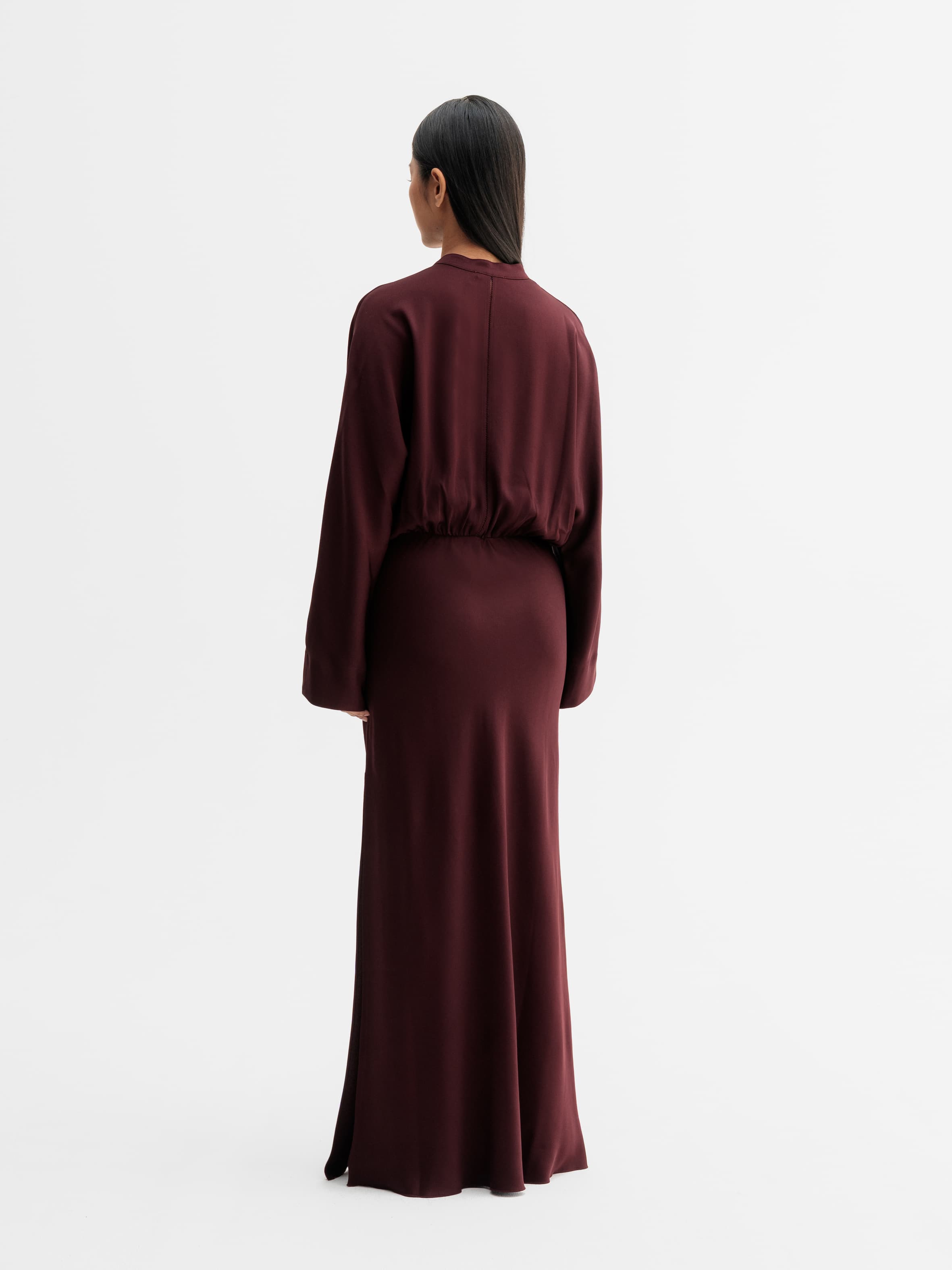 Niva dress burgundy