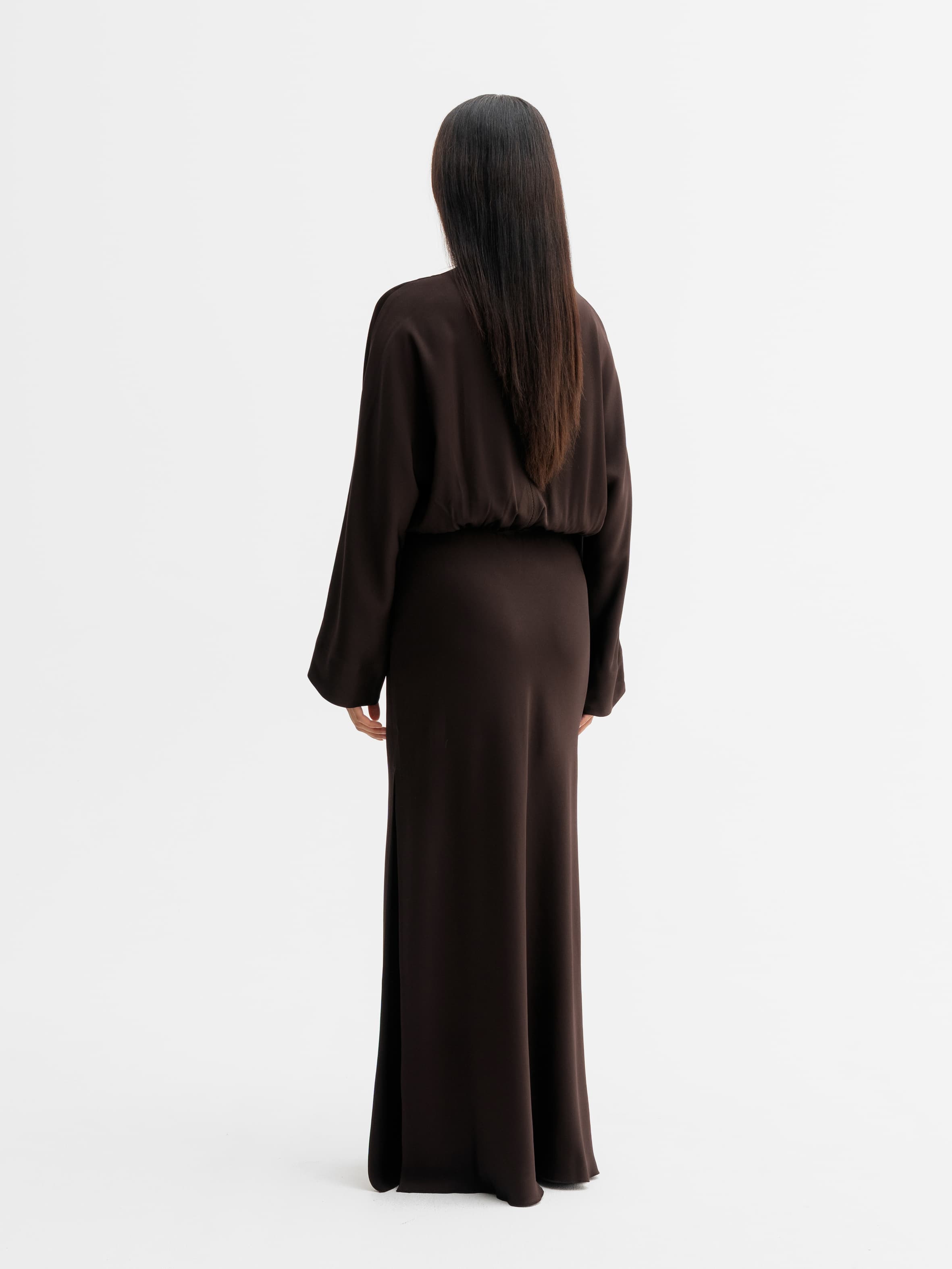 Niva dress dark brown
