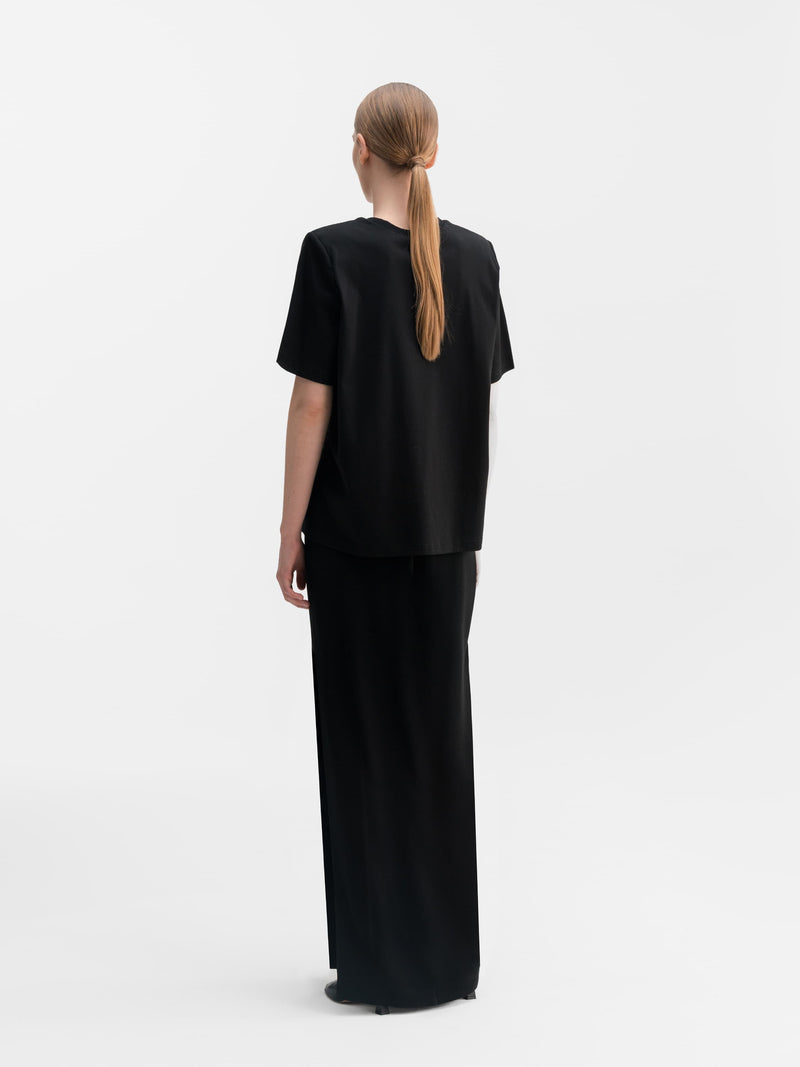 Okaya cotton tee black