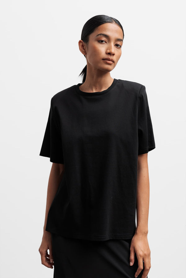 Okaya cotton tee black