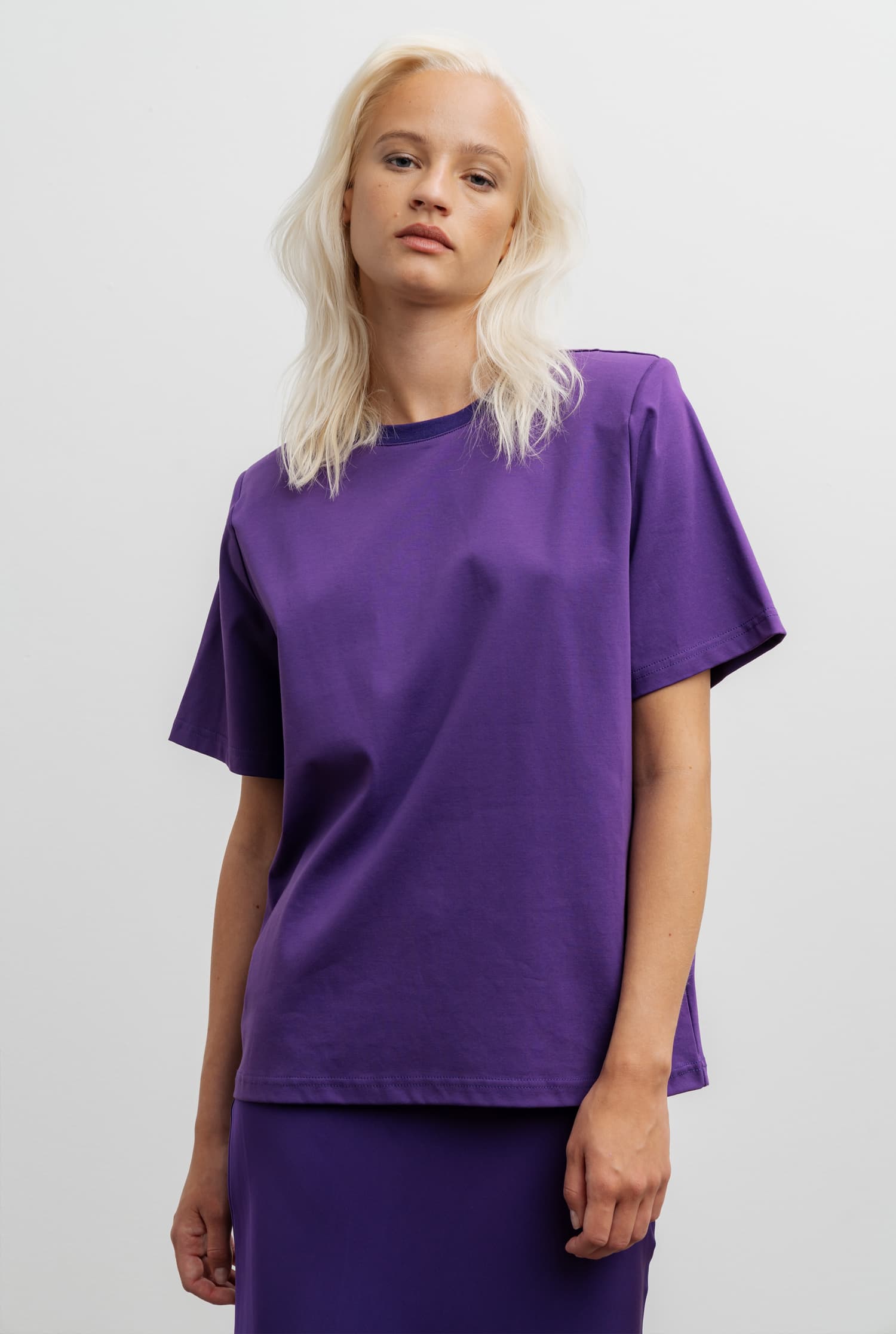 Okaya cotton tee violet