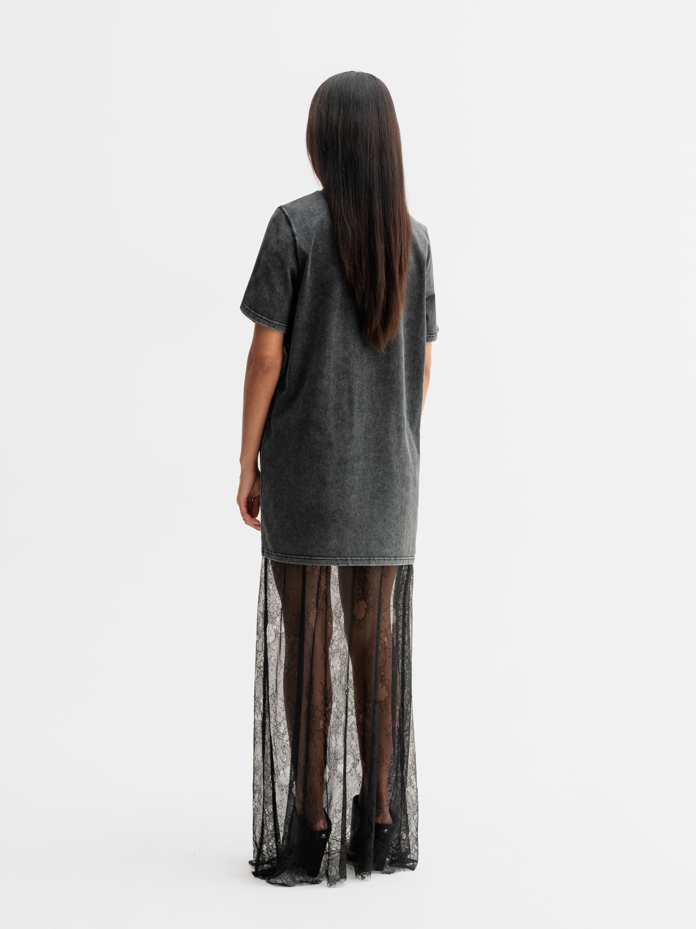 Oki long tee washed black