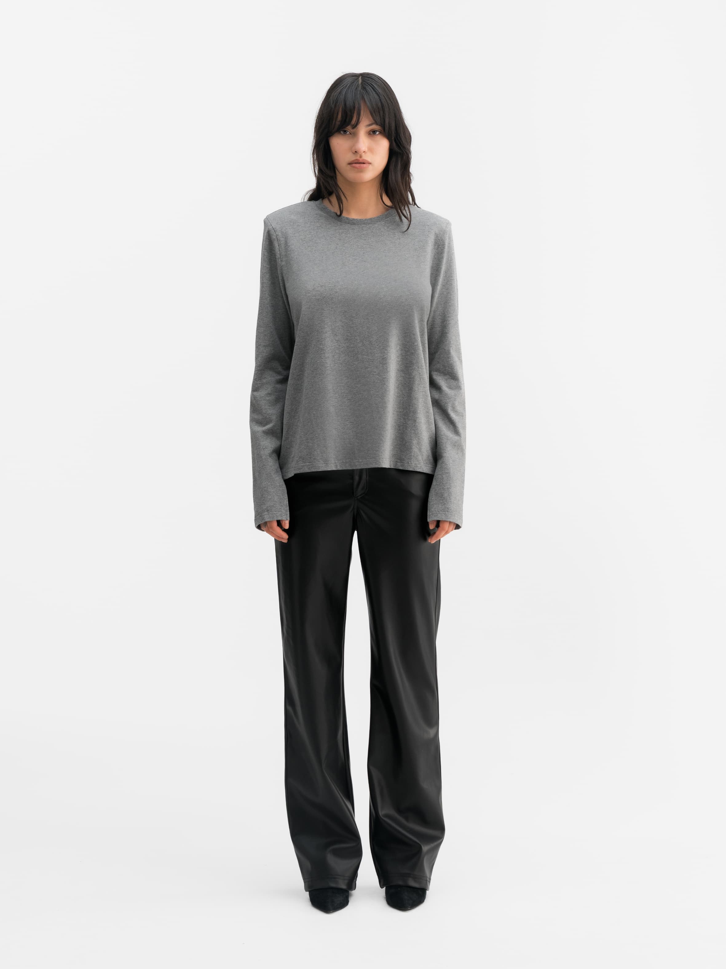 Onyx LS tee grey melange