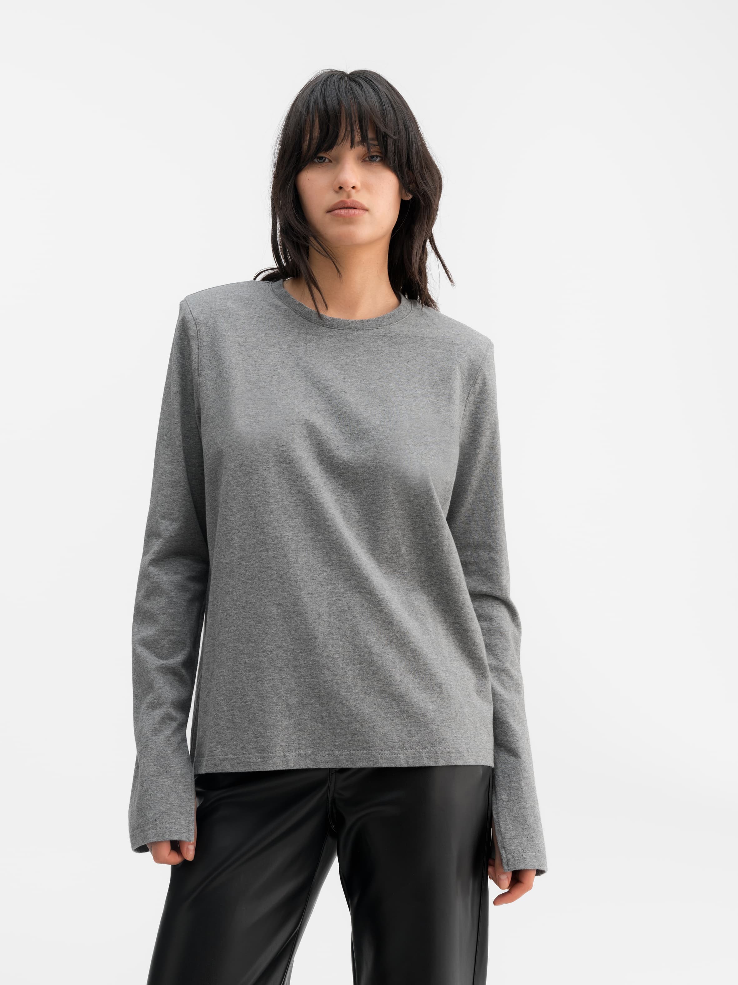 Onyx LS tee grey melange