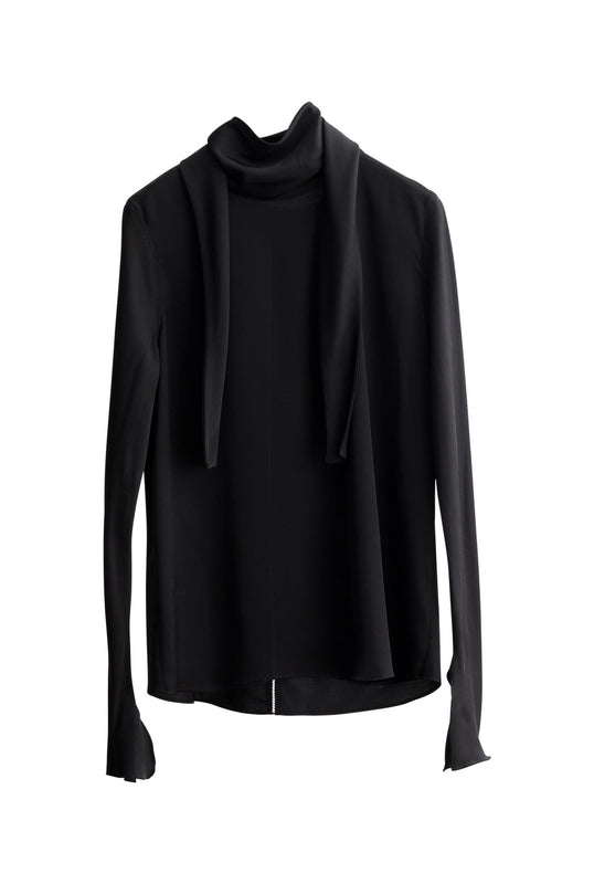 Rika silk blouse black