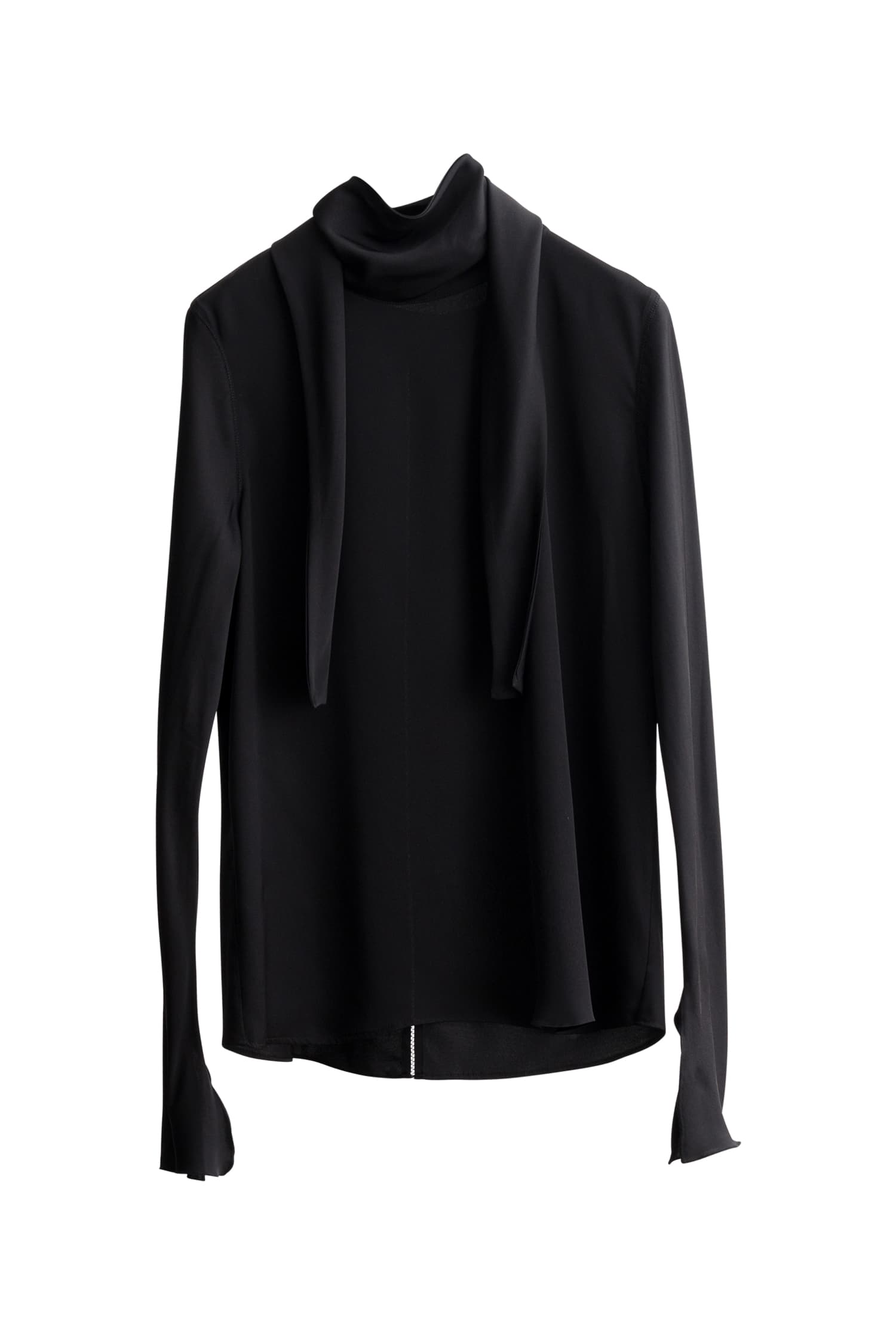 Rika silk blouse black