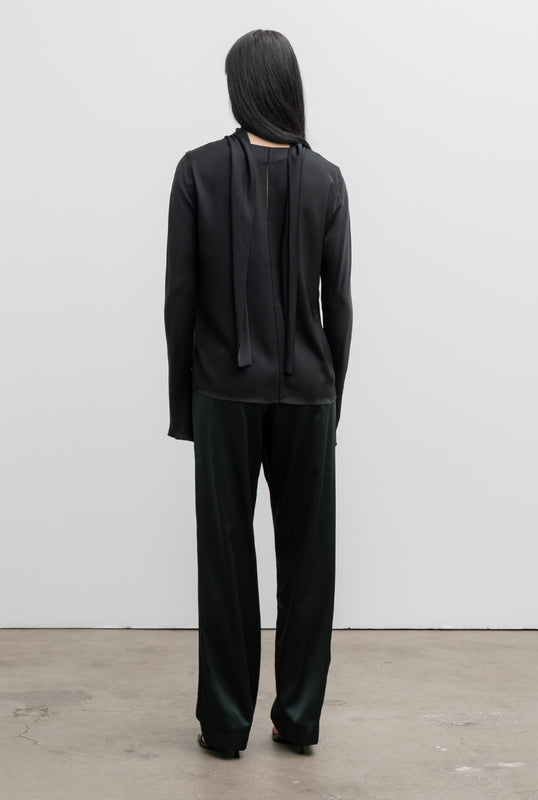 Rika silk blouse black