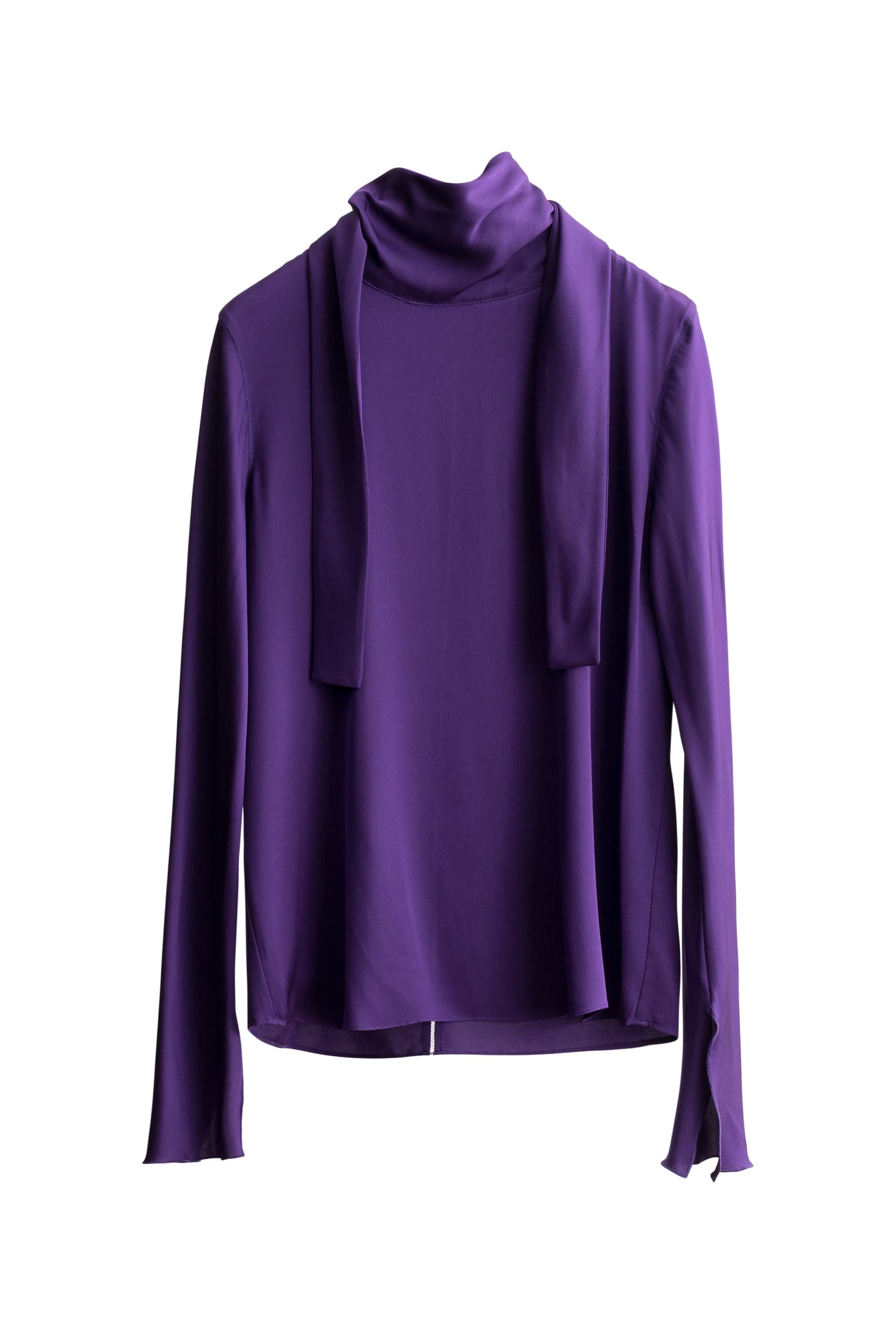 Rika silk blouse violet