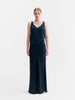Shin silk tank midnight blue