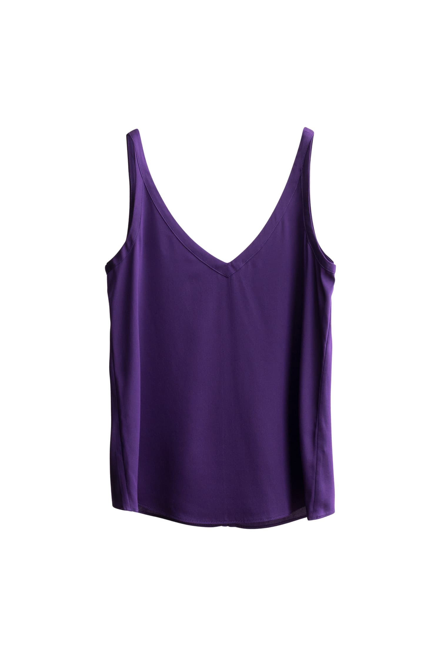 Shin silk tank violet