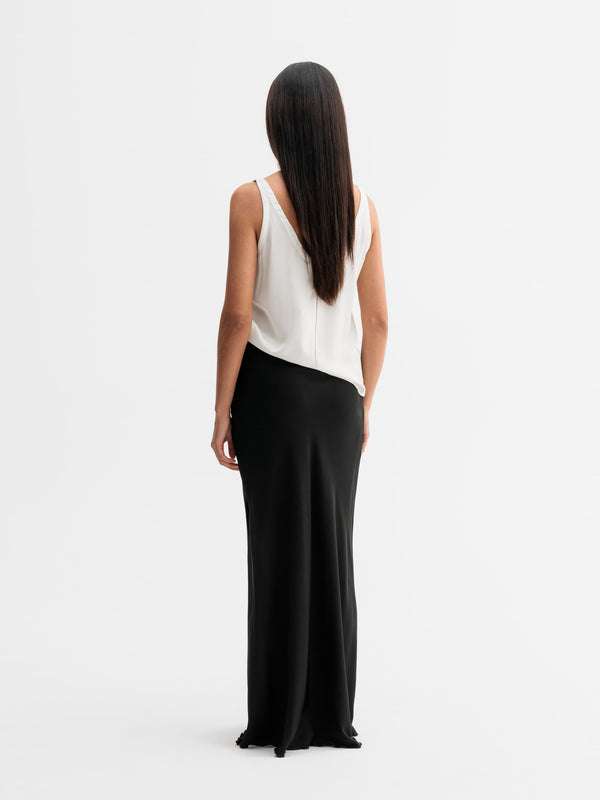 Shin silk tank white