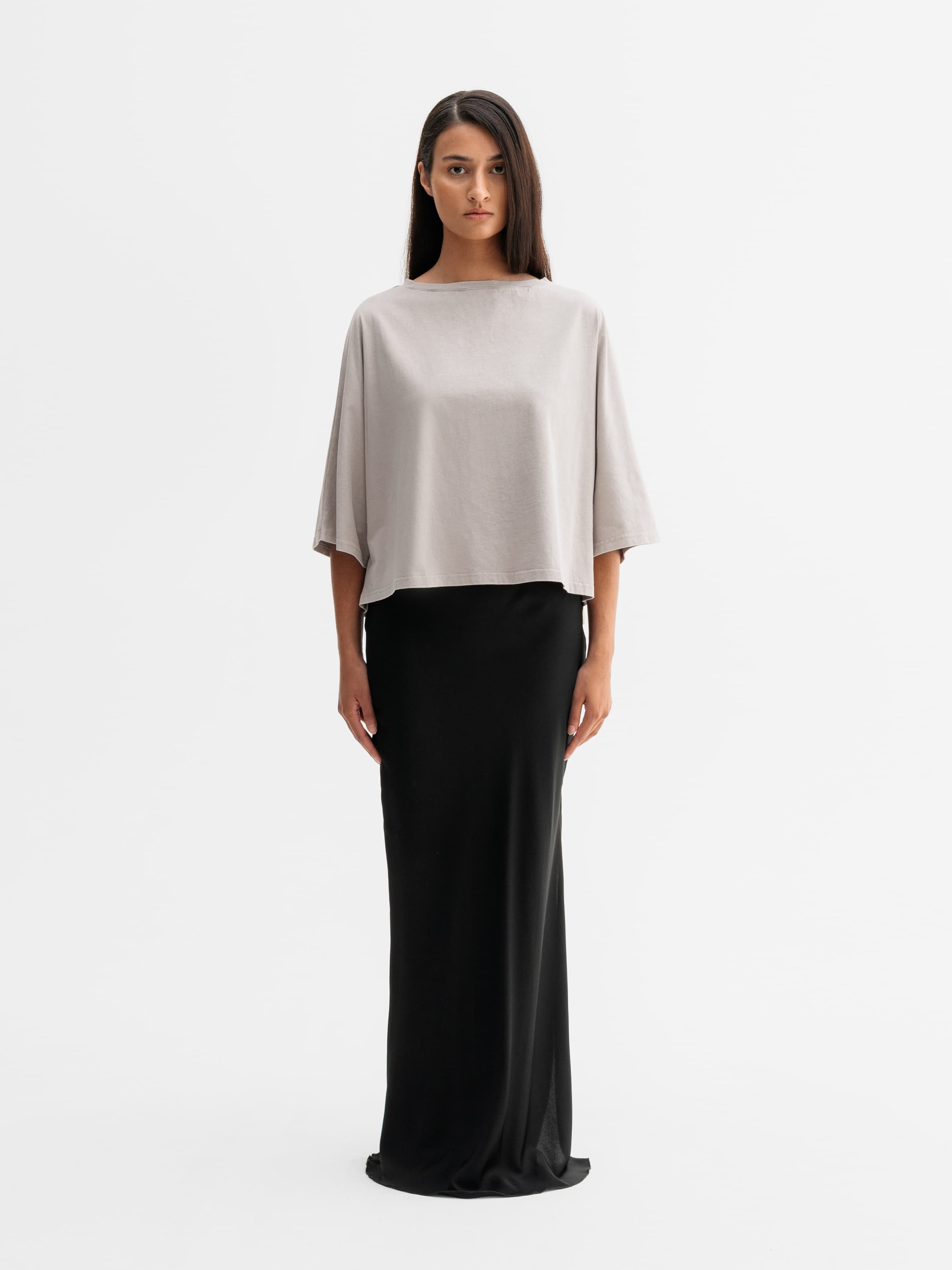 Thea jersey tee washed greige