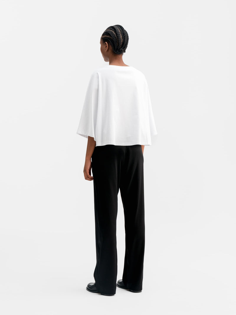 Thea jersey tee white