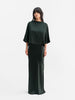Thea satin tee deep forest