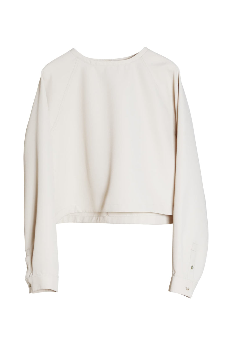 Thelma twill blouse cream