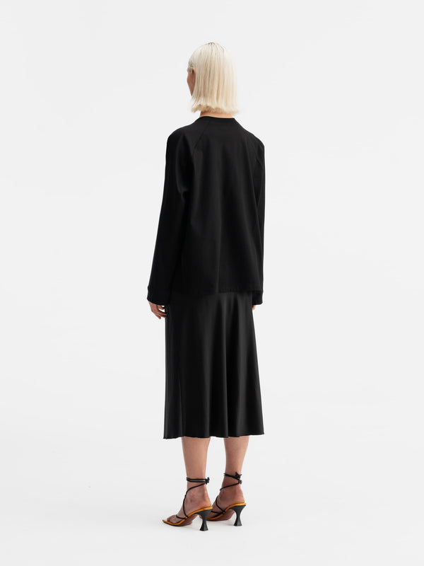 Thelma LS cotton tee black