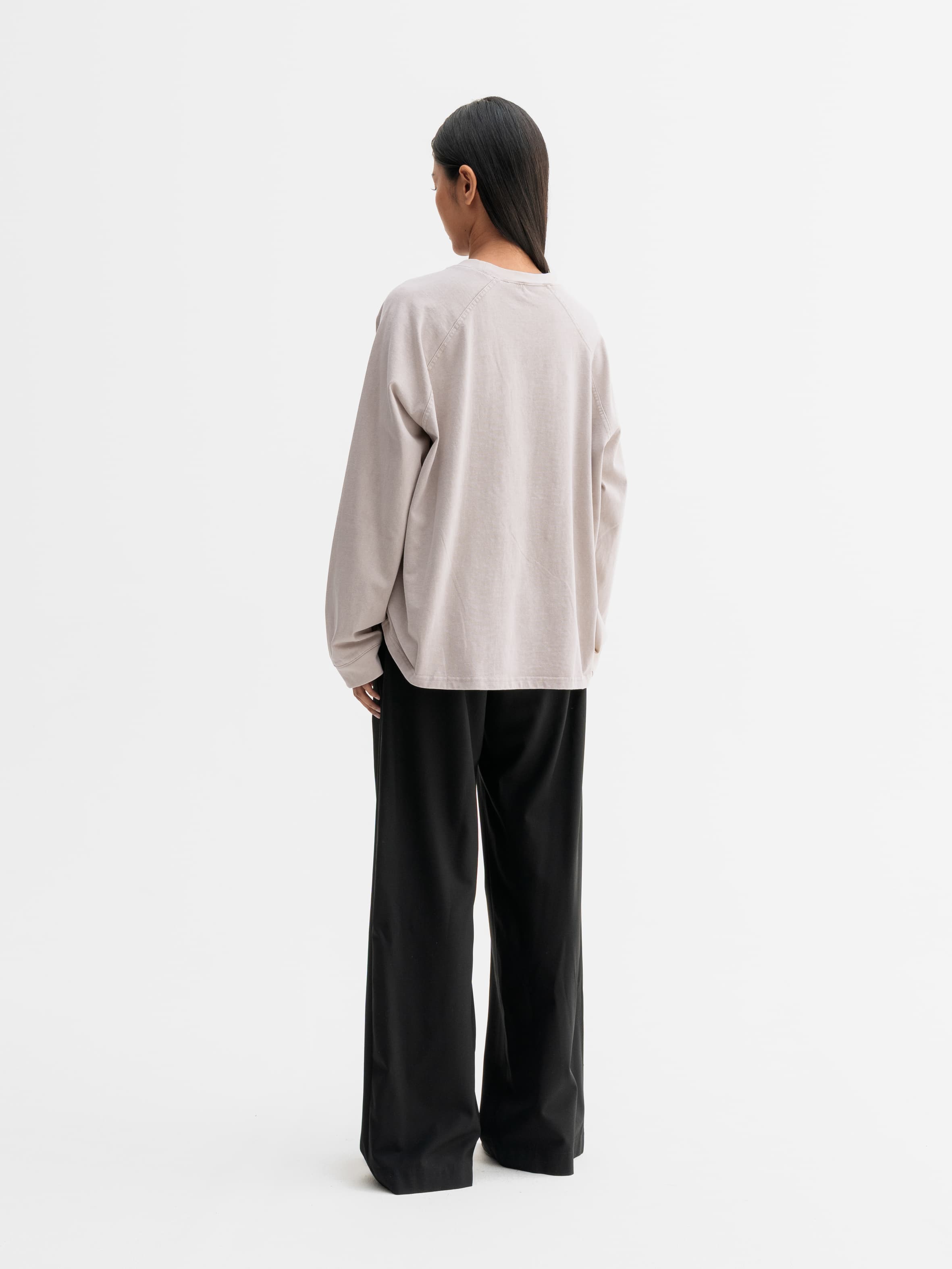 Thelma LS tee washed greige