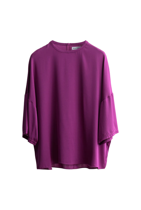 Thess silk tee light berry