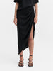 Tilda silk skirt black