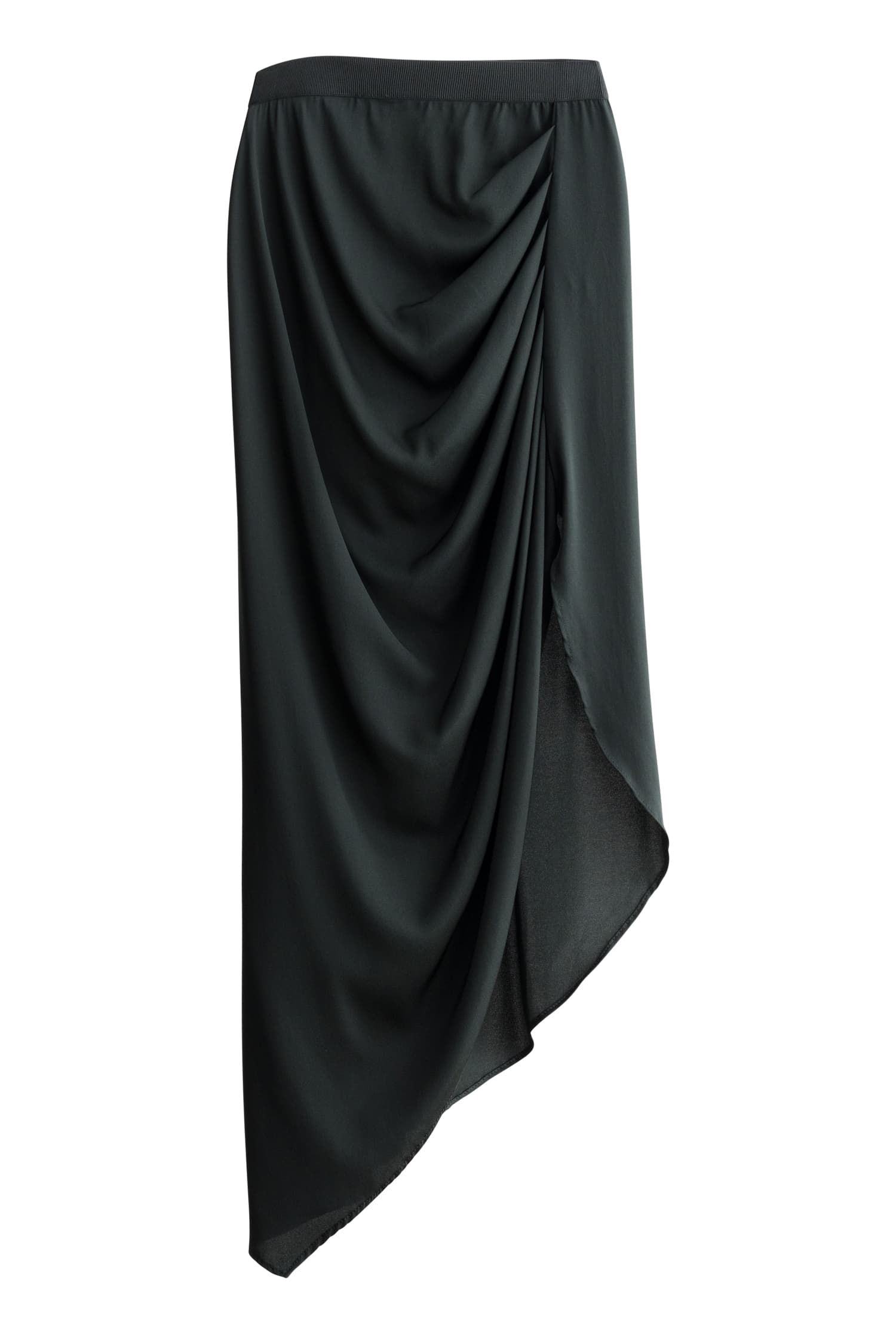 Tilda silk skirt deep forest