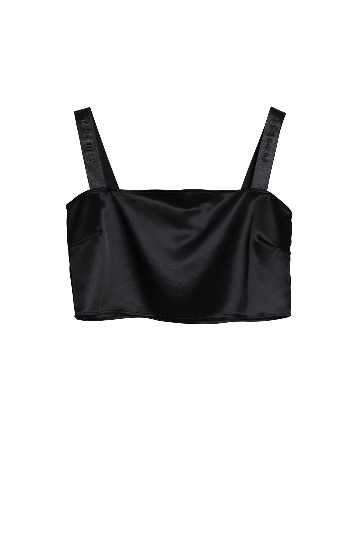 Viv satin top black