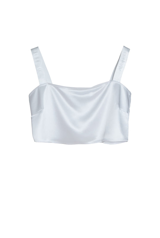 Viv satin top optic white