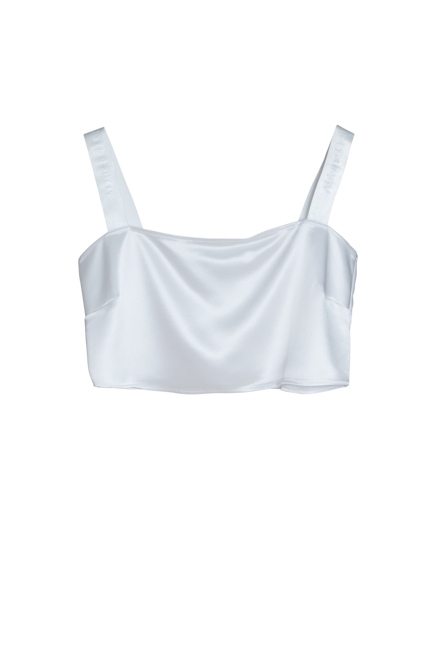 Viv satin top optic white
