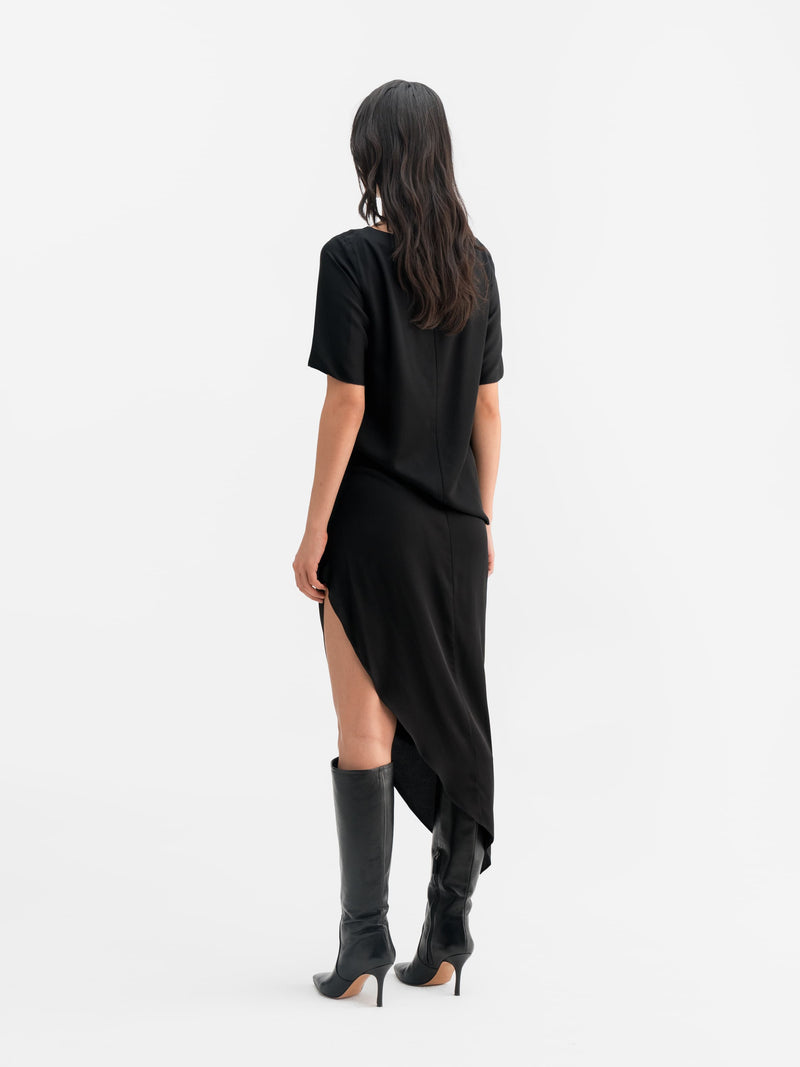 Yoli silk blouse black