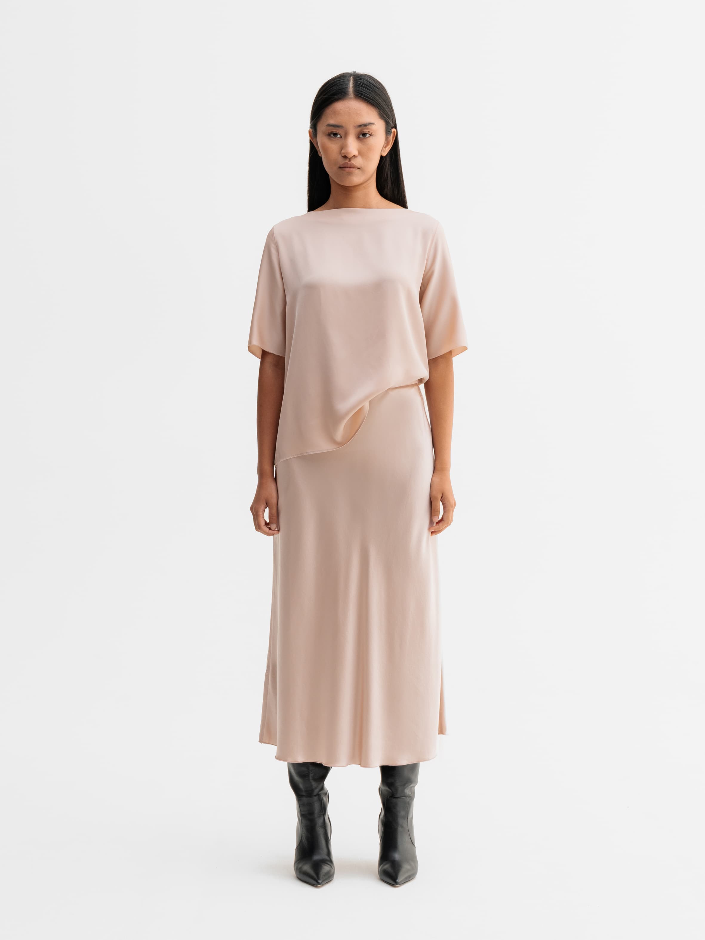 Yoli silk blouse dusty pink