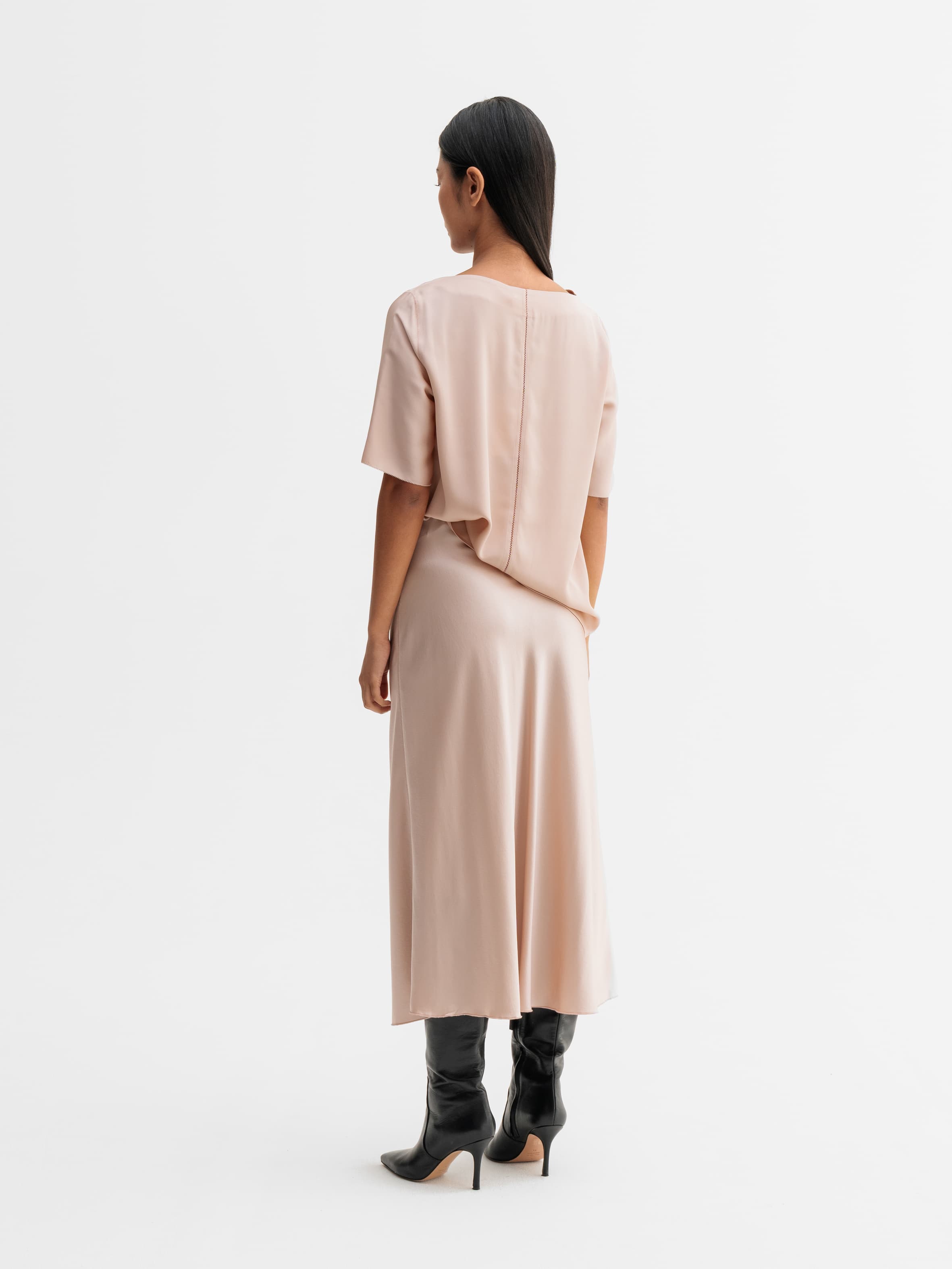 Yoli silk blouse dusty pink