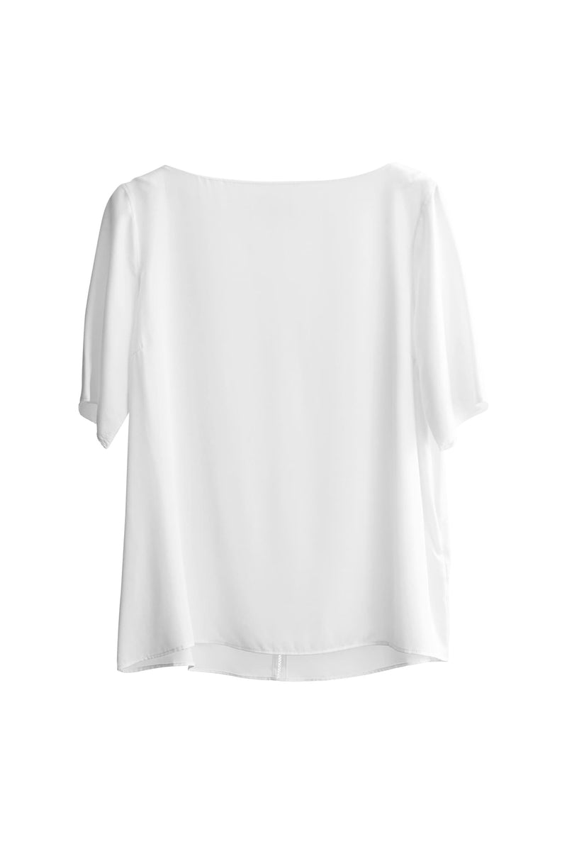 Yoli silk blouse optic white