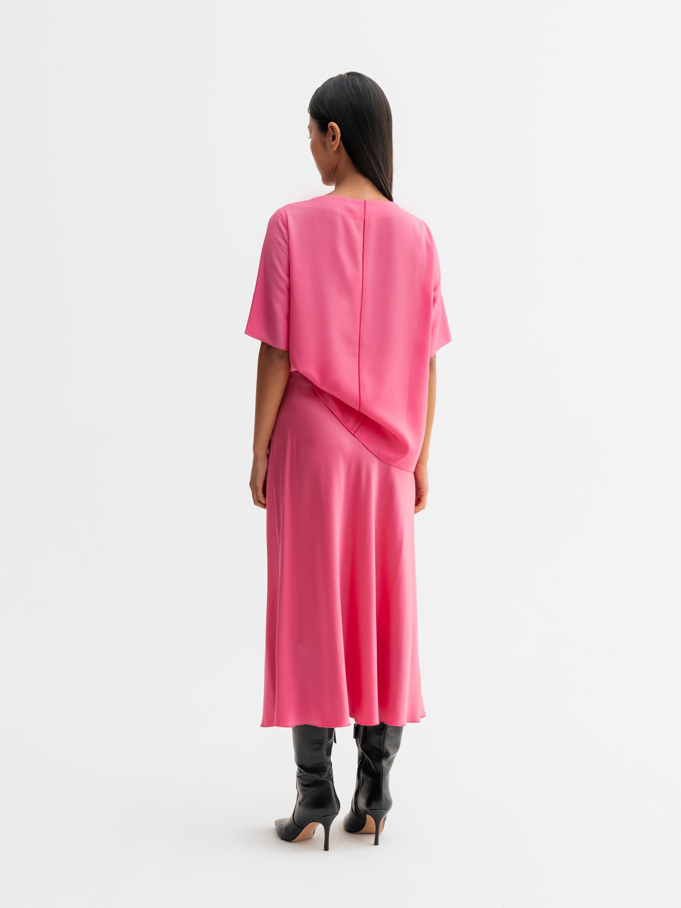 Yoli silk blouse pink