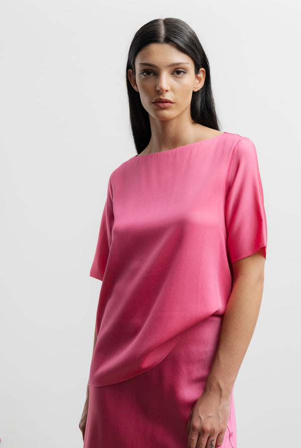Yoli silk blouse pink
