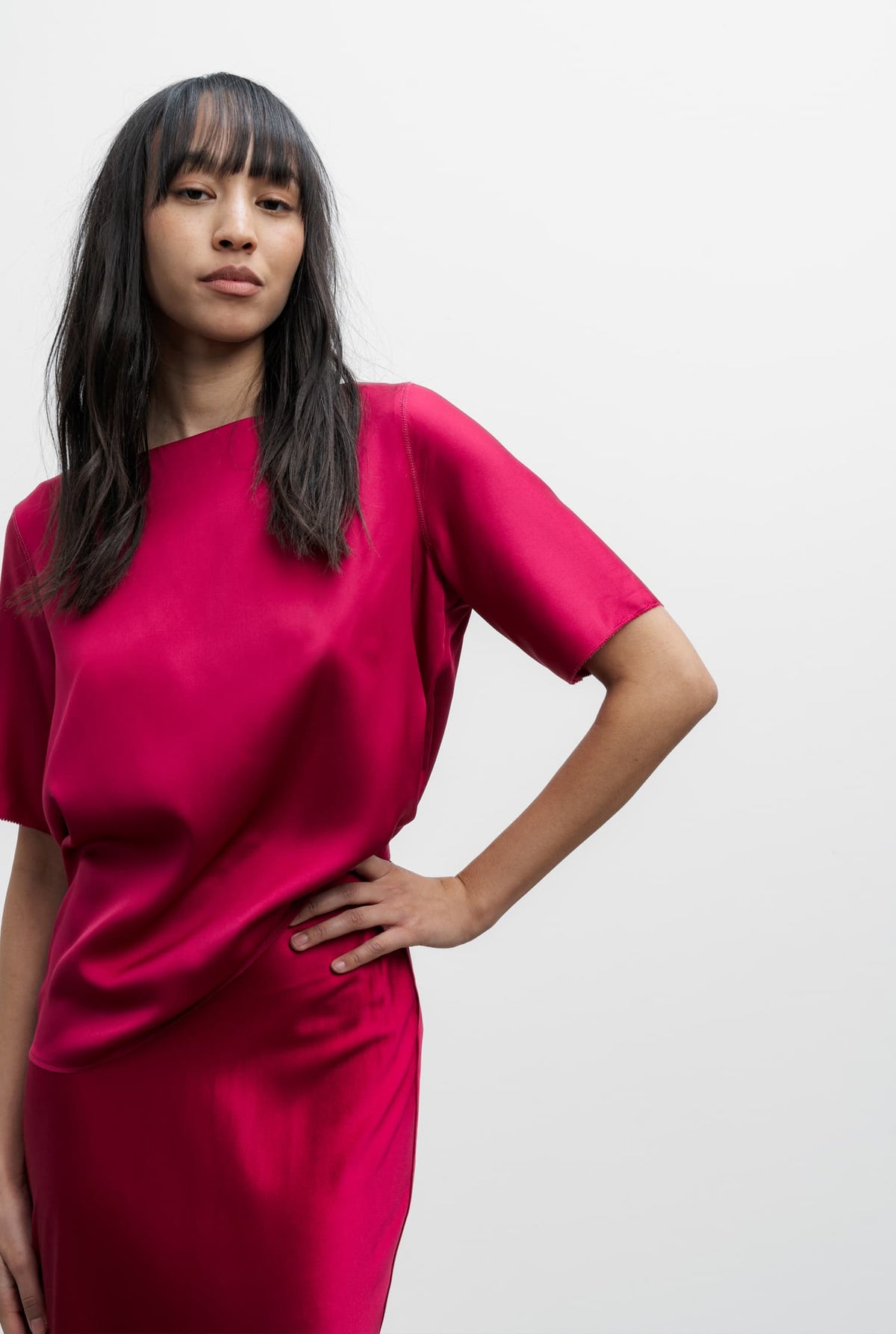 yoli black simple blouse