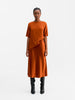 Yoli silk blouse rust