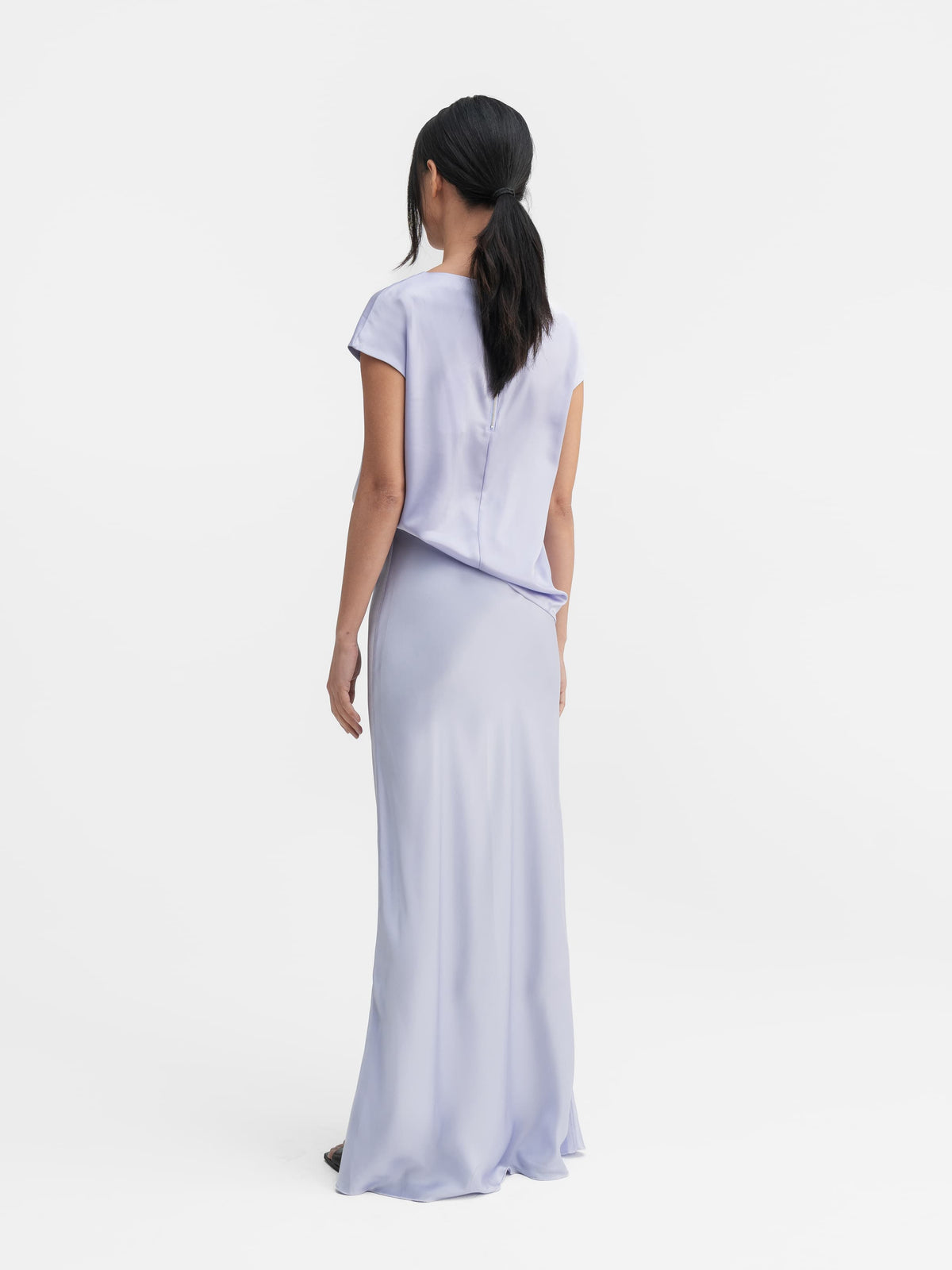 Yui satin top lavender