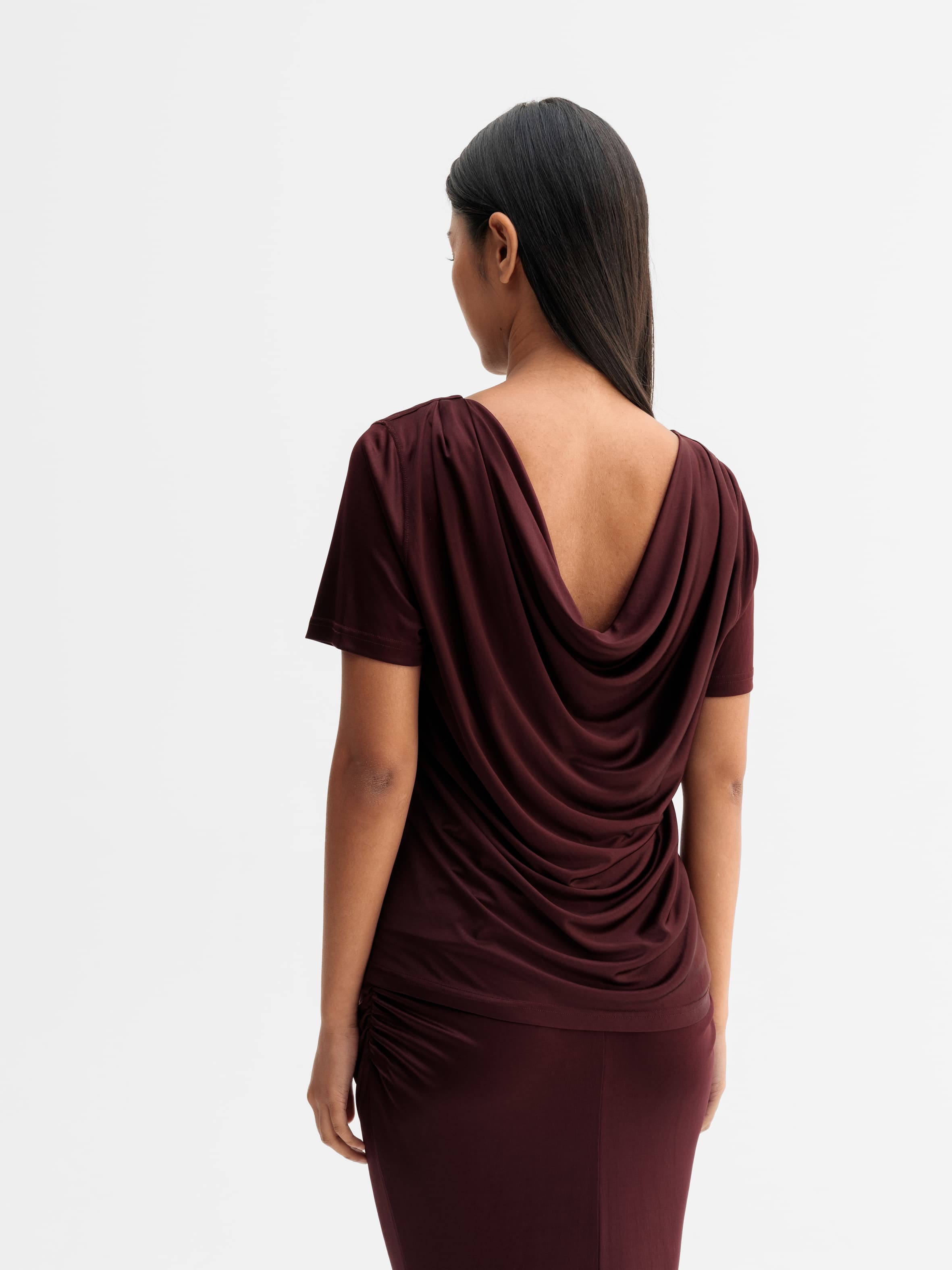 Yuni jersey tee burgundy