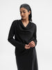 Zia silk blouse black