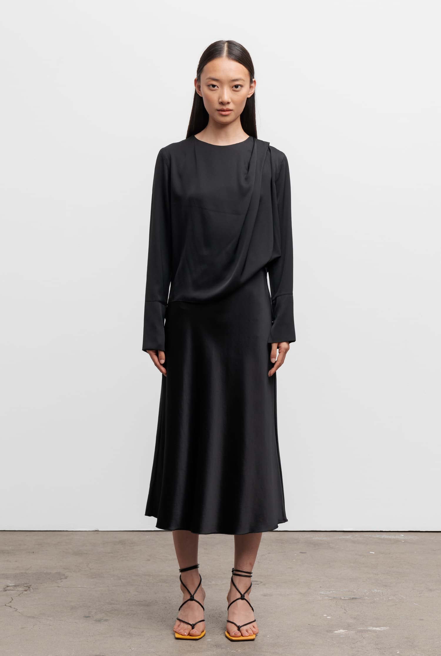 Zuri silk blouse Black