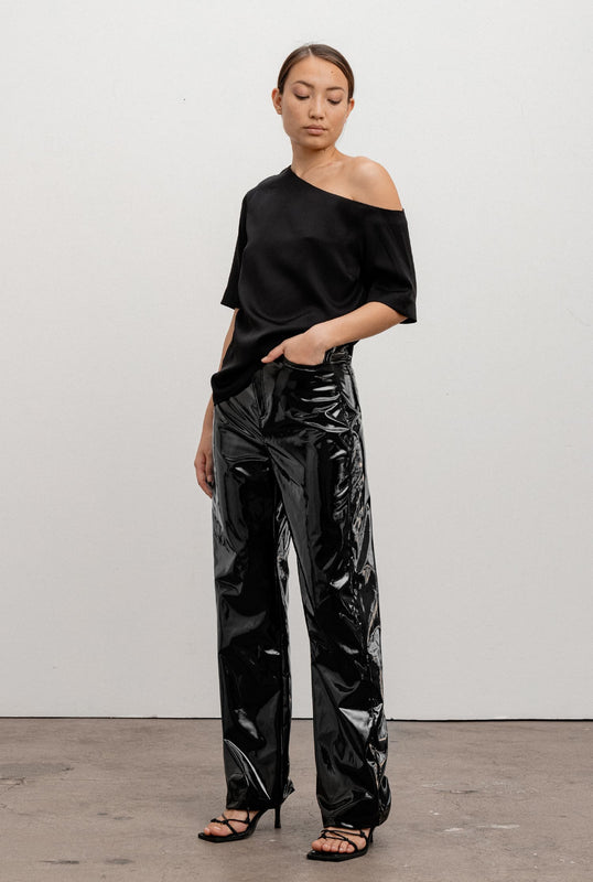 Aine latex trousers black
