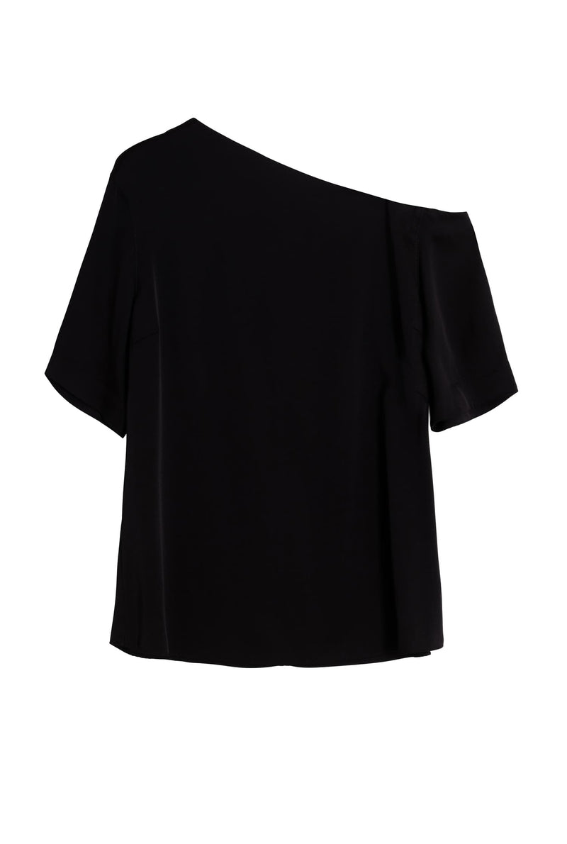 Chima silk blouse black